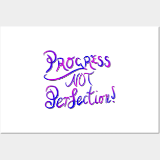 Progress not perfection Posters and Art